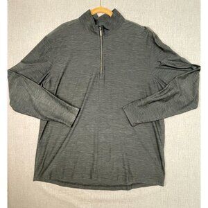 Greg Norman Play Dry Sapona Country Club Indian Logo Men's Grey 1/4 Zip Jacket